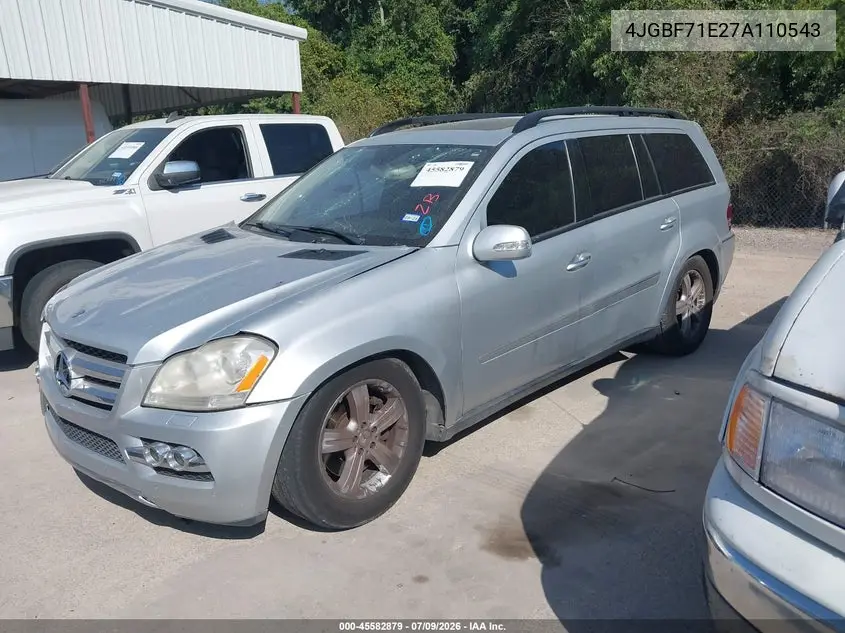 2007 Mercedes-Benz Gl 450 4Matic VIN: 4JGBF71E27A110543 Lot: 45582879