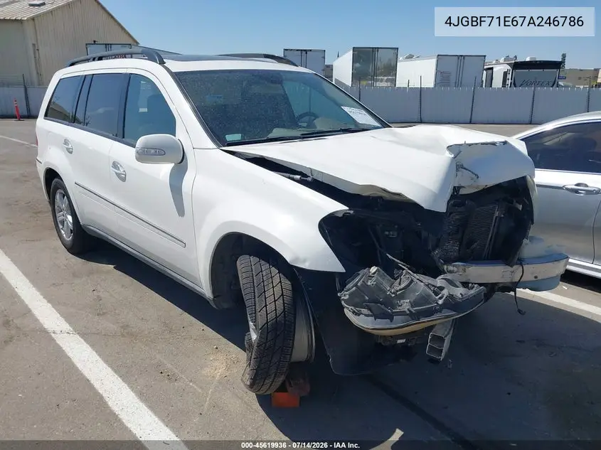 2007 Mercedes-Benz Gl 450 4Matic VIN: 4JGBF71E67A246786 Lot: 45619936