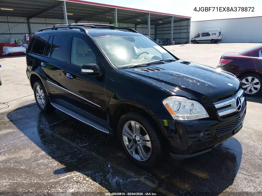 2008 Mercedes-Benz Gl 450 4Matic VIN: 4JGBF71EX8A378872 Lot: 45030918