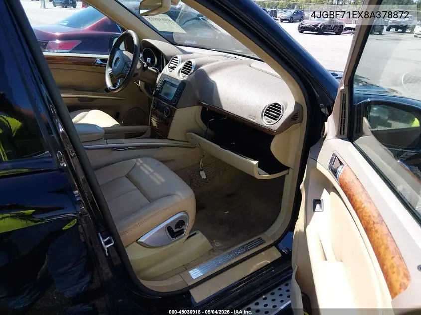 2008 Mercedes-Benz Gl 450 4Matic VIN: 4JGBF71EX8A378872 Lot: 45030918