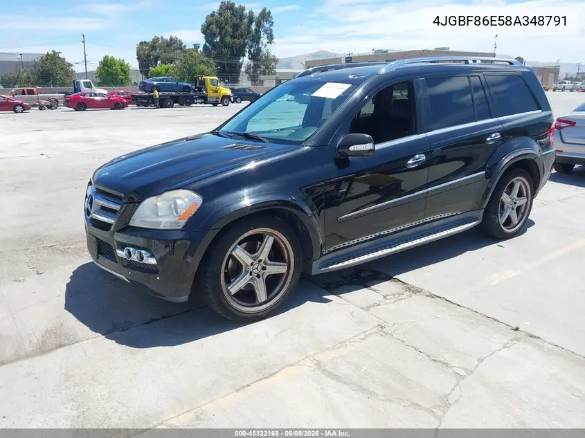 2008 Mercedes-Benz Gl 550 4Matic VIN: 4JGBF86E58A348791 Lot: 45322168