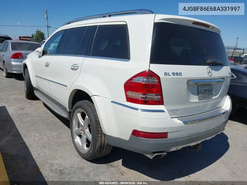 2008 Mercedes-Benz Gl-Class 5.5L VIN: 4JGBF86E68A331997 Lot: 45343922