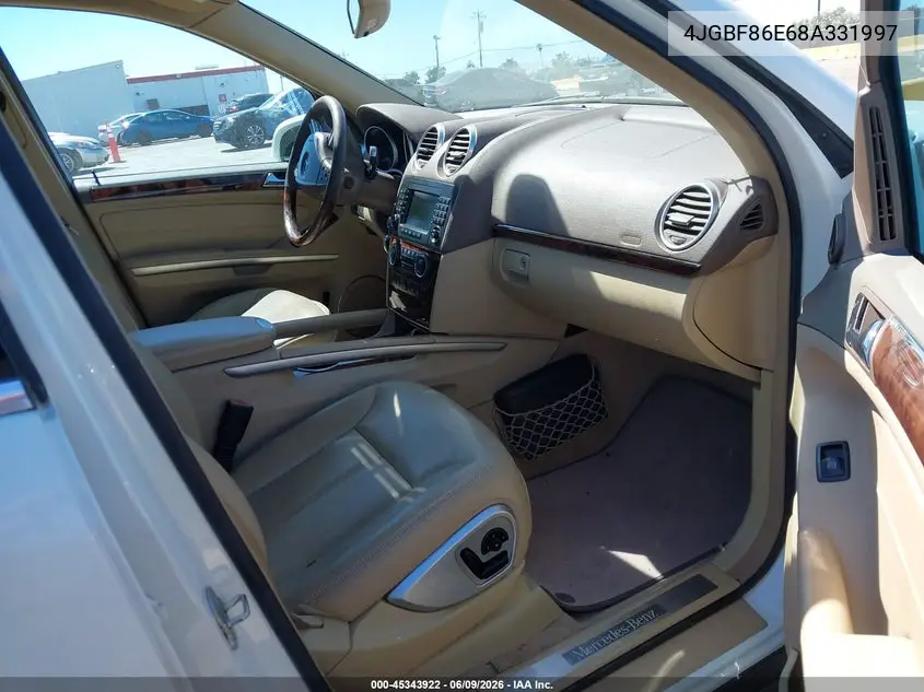 2008 Mercedes-Benz Gl-Class 5.5L VIN: 4JGBF86E68A331997 Lot: 45343922