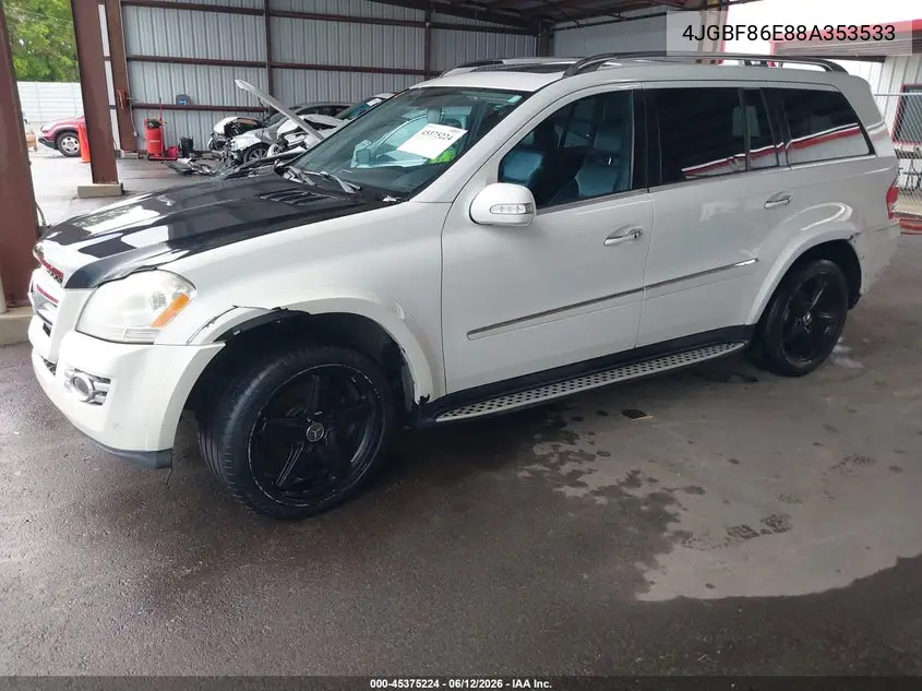 2008 Mercedes-Benz Gl-Class 5.5L VIN: 4JGBF86E88A353533 Lot: 45375224