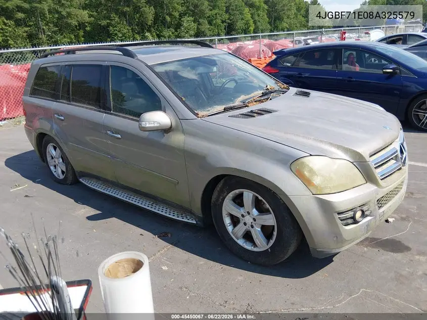 2008 Mercedes-Benz Gl-Class 4.6L VIN: 4JGBF71E08A325579 Lot: 45450067