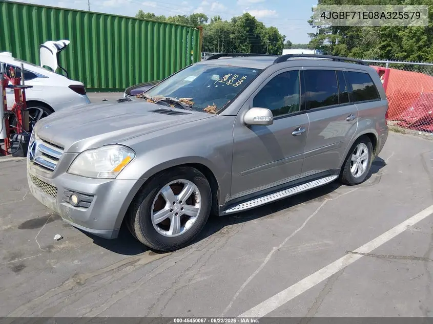 2008 Mercedes-Benz Gl-Class 4.6L VIN: 4JGBF71E08A325579 Lot: 45450067