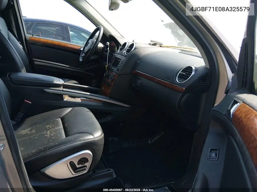 2008 Mercedes-Benz Gl-Class 4.6L VIN: 4JGBF71E08A325579 Lot: 45450067