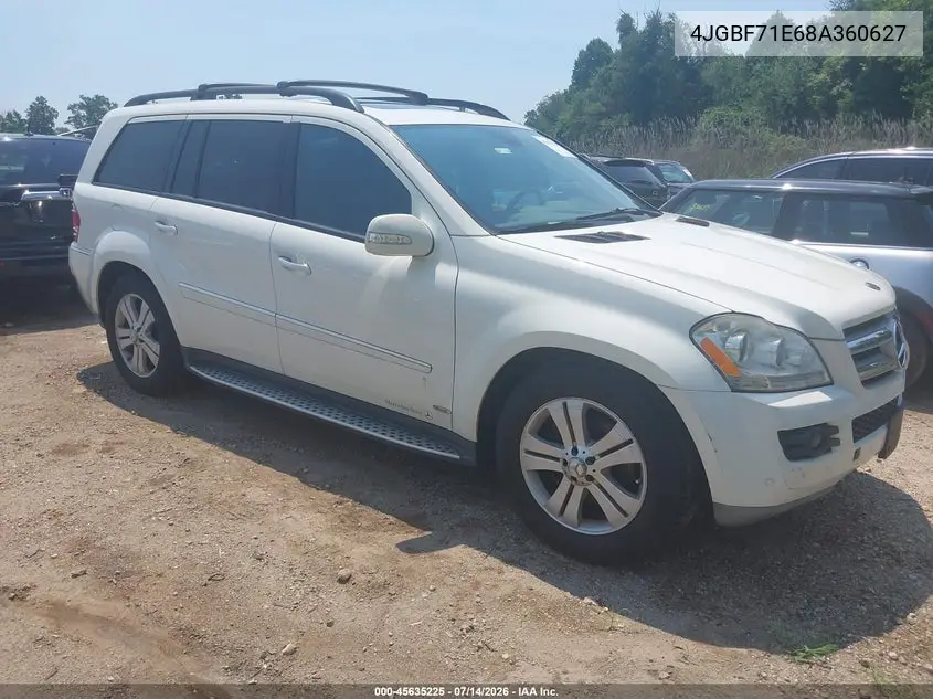 2008 Mercedes-Benz Gl-Class 4.6L VIN: 4JGBF71E68A360627 Lot: 45635225