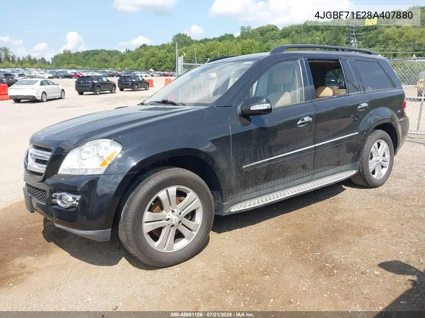 2008 Mercedes-Benz Gl-Class 4.6L VIN: 4JGBF71E28A407880 Lot: 45661156