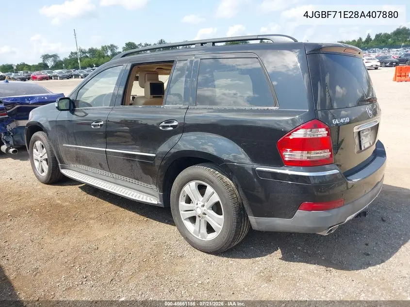 2008 Mercedes-Benz Gl-Class 4.6L VIN: 4JGBF71E28A407880 Lot: 45661156