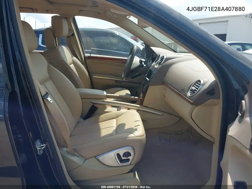 2008 Mercedes-Benz Gl-Class 4.6L VIN: 4JGBF71E28A407880 Lot: 45661156