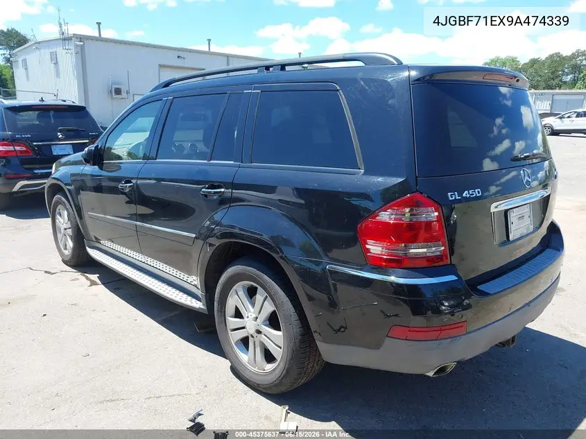 2009 Mercedes-Benz Gl 450 4Matic VIN: 4JGBF71EX9A474339 Lot: 45375637