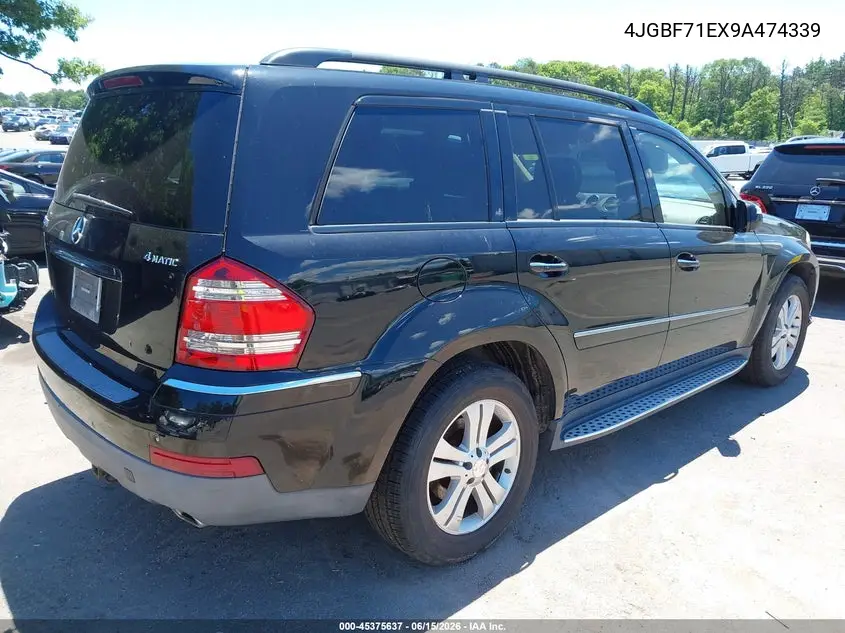 2009 Mercedes-Benz Gl 450 4Matic VIN: 4JGBF71EX9A474339 Lot: 45375637