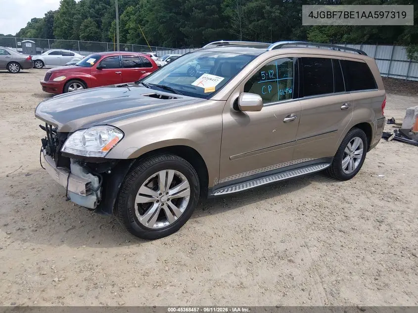 2010 Mercedes-Benz Gl 450 4Matic VIN: 4JGBF7BE1AA597319 Lot: 45368457