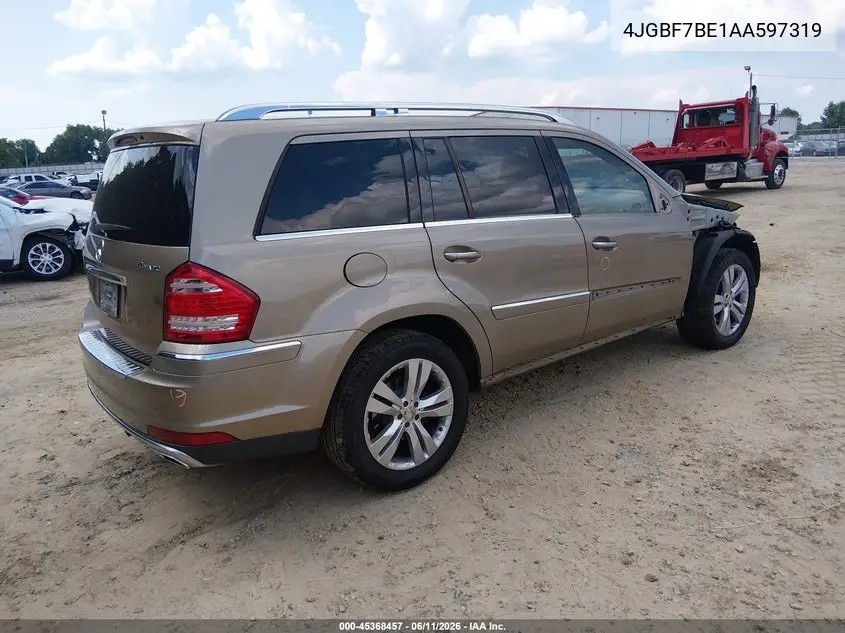2010 Mercedes-Benz Gl 450 4Matic VIN: 4JGBF7BE1AA597319 Lot: 45368457