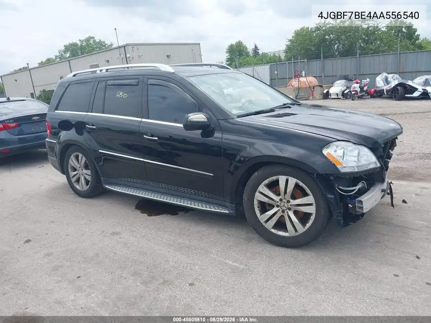 2010 Mercedes-Benz Gl 450 4Matic VIN: 4JGBF7BE4AA556540 Lot: 45505810