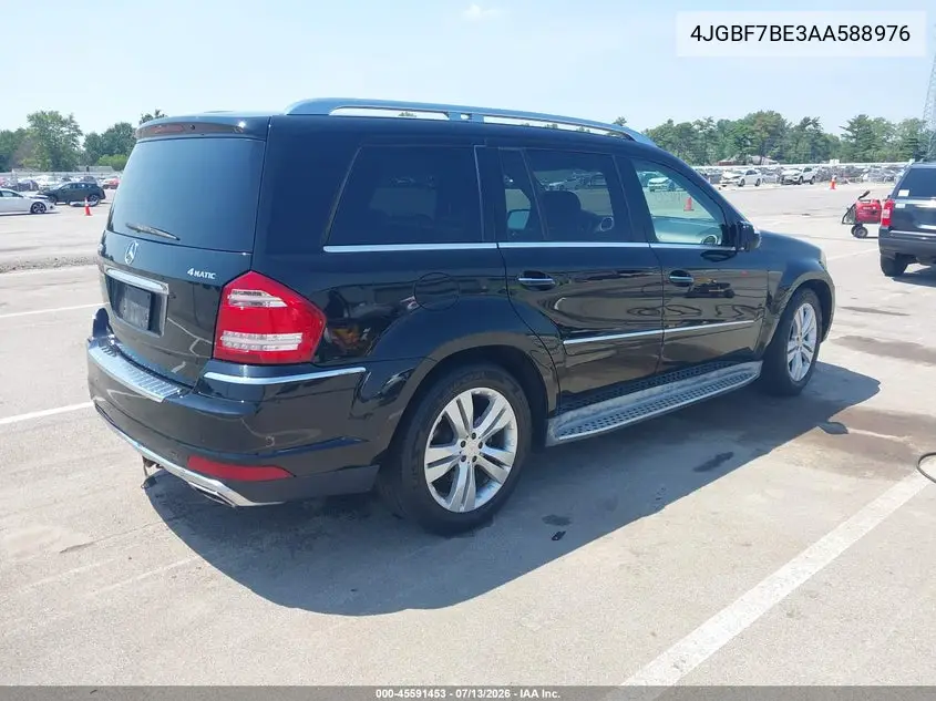 2010 Mercedes-Benz Gl 450 4Matic VIN: 4JGBF7BE3AA588976 Lot: 45591453