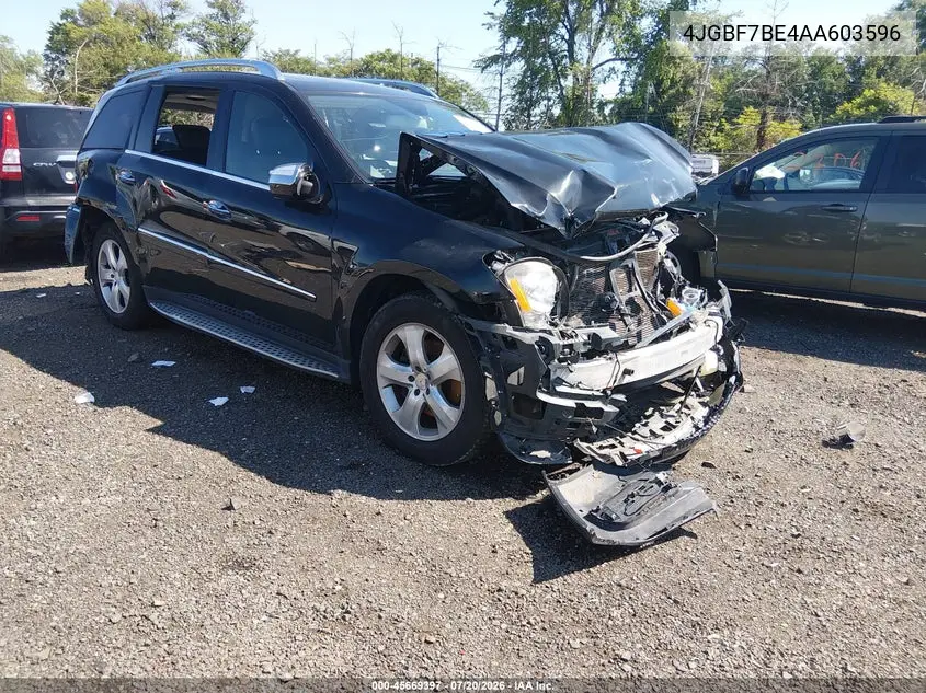 2010 Mercedes-Benz Gl 450 4Matic VIN: 4JGBF7BE4AA603596 Lot: 45669397