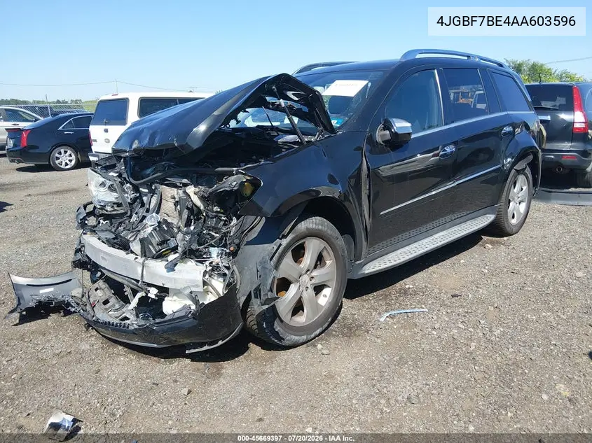 2010 Mercedes-Benz Gl 450 4Matic VIN: 4JGBF7BE4AA603596 Lot: 45669397