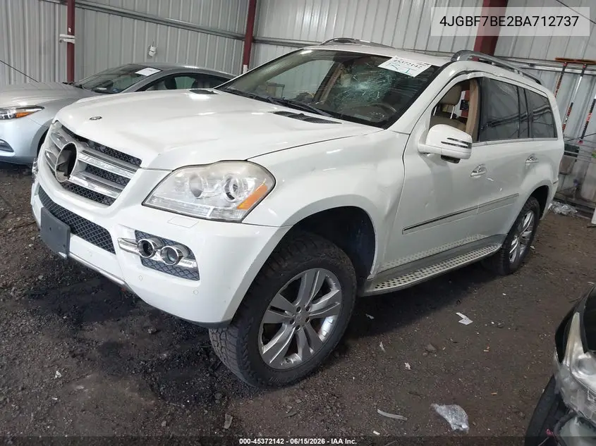 2011 Mercedes-Benz Gl 450 4Matic VIN: 4JGBF7BE2BA712737 Lot: 45372142