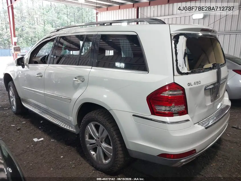 2011 Mercedes-Benz Gl 450 4Matic VIN: 4JGBF7BE2BA712737 Lot: 45372142
