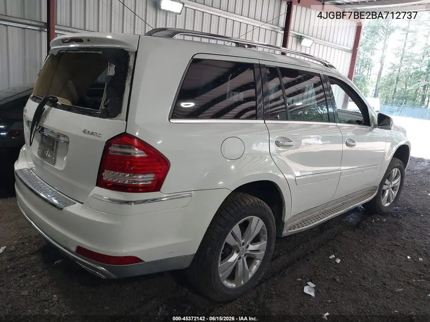 2011 Mercedes-Benz Gl 450 4Matic VIN: 4JGBF7BE2BA712737 Lot: 45372142