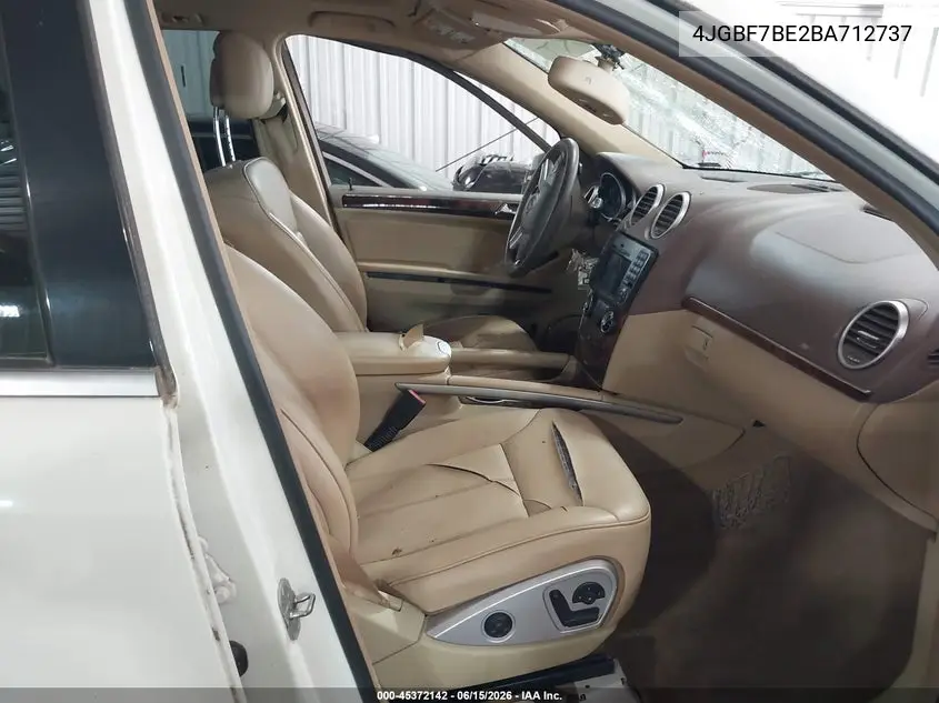 2011 Mercedes-Benz Gl 450 4Matic VIN: 4JGBF7BE2BA712737 Lot: 45372142