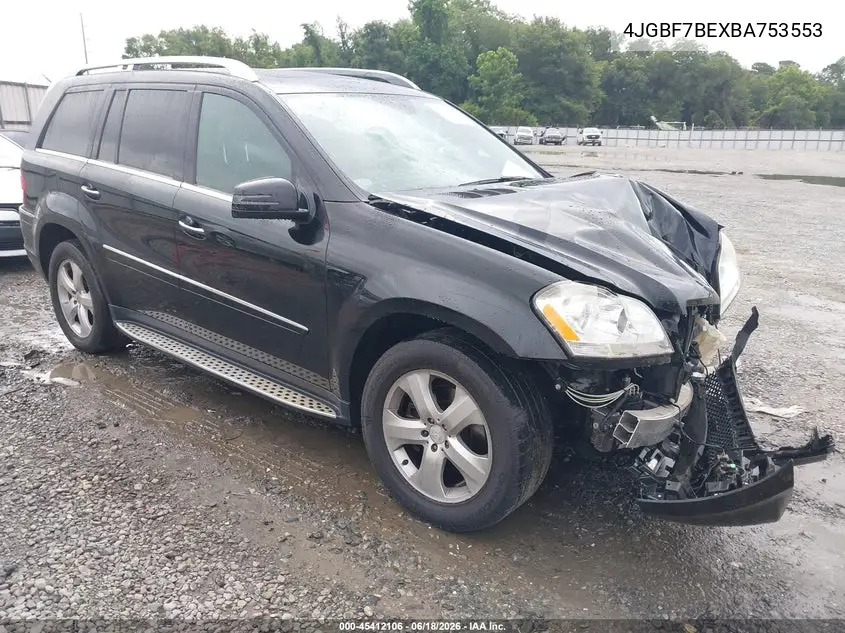 2011 Mercedes-Benz Gl 450 4Matic VIN: 4JGBF7BEXBA753553 Lot: 45412106