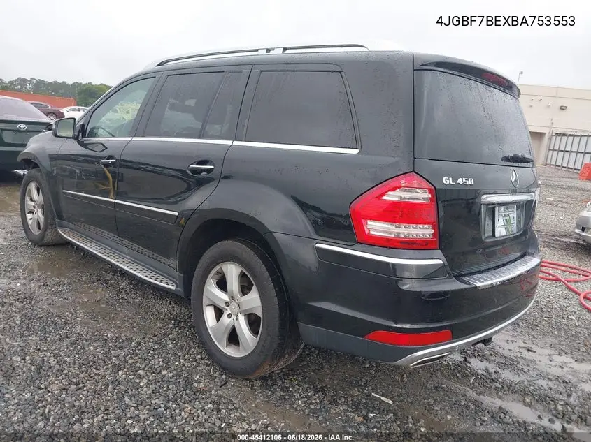 2011 Mercedes-Benz Gl 450 4Matic VIN: 4JGBF7BEXBA753553 Lot: 45412106
