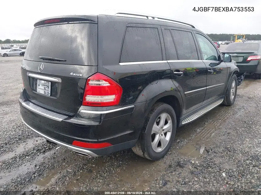 2011 Mercedes-Benz Gl 450 4Matic VIN: 4JGBF7BEXBA753553 Lot: 45412106