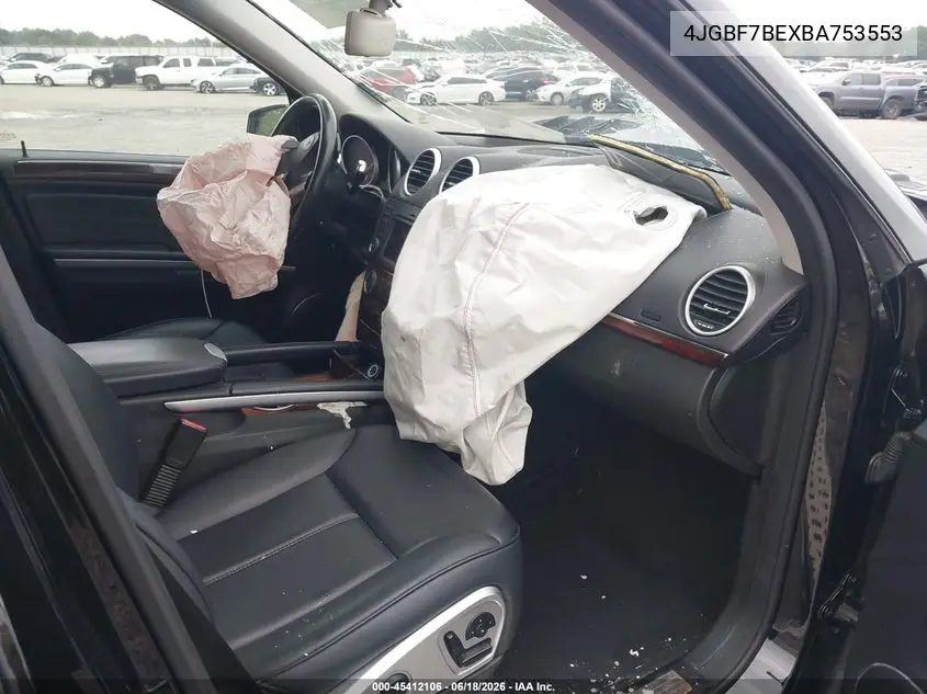 2011 Mercedes-Benz Gl 450 4Matic VIN: 4JGBF7BEXBA753553 Lot: 45412106