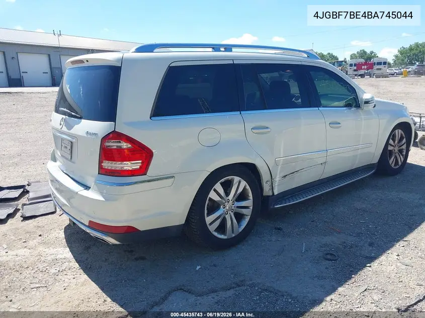 2011 Mercedes-Benz Gl 450 4Matic VIN: 4JGBF7BE4BA745044 Lot: 45435743