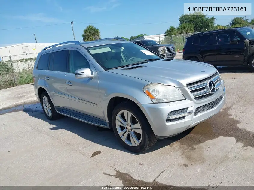 2011 Mercedes-Benz Gl 450 4Matic VIN: 4JGBF7BE8BA723161 Lot: 45486919