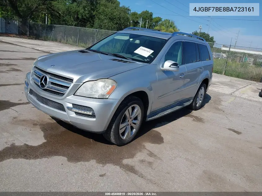 2011 Mercedes-Benz Gl 450 4Matic VIN: 4JGBF7BE8BA723161 Lot: 45486919
