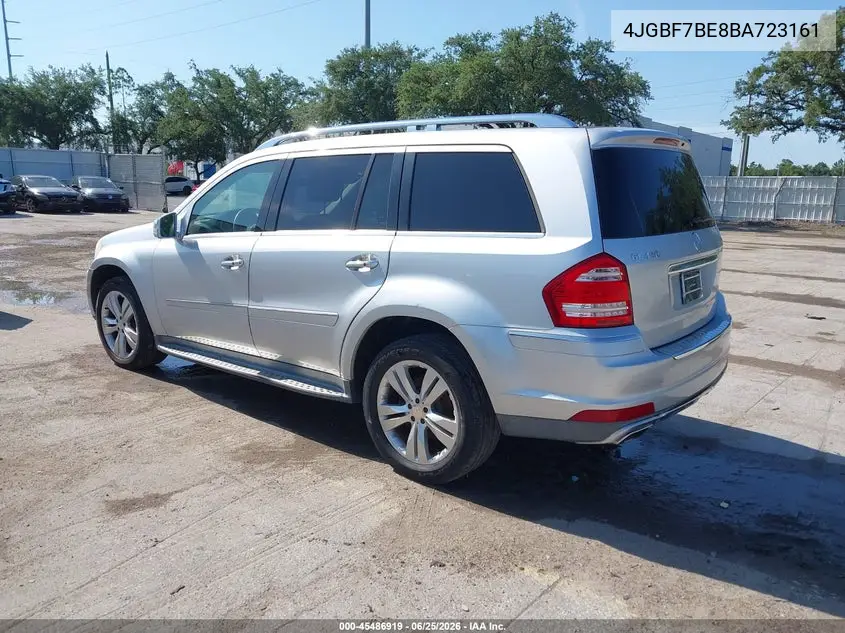 2011 Mercedes-Benz Gl 450 4Matic VIN: 4JGBF7BE8BA723161 Lot: 45486919