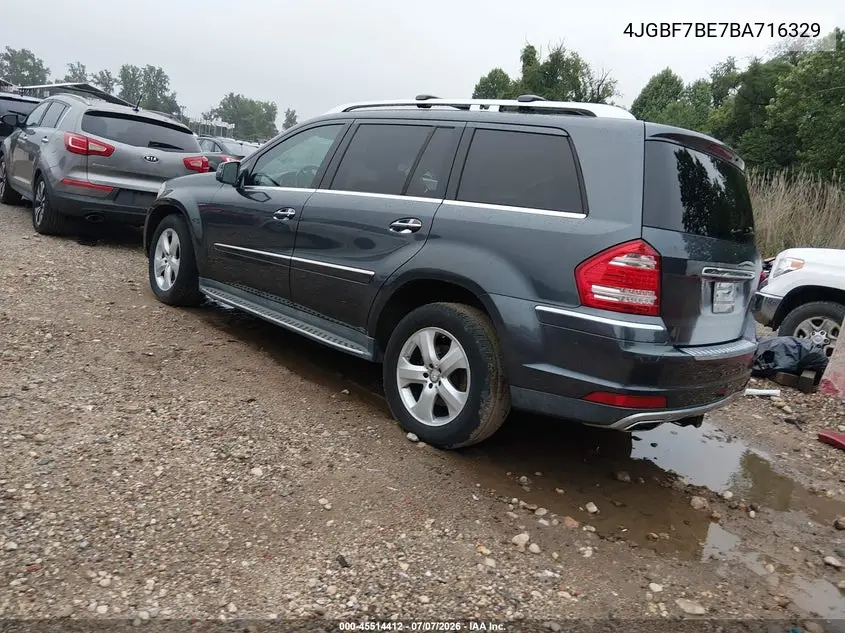 2011 Mercedes-Benz Gl 450 4Matic VIN: 4JGBF7BE7BA716329 Lot: 45514412