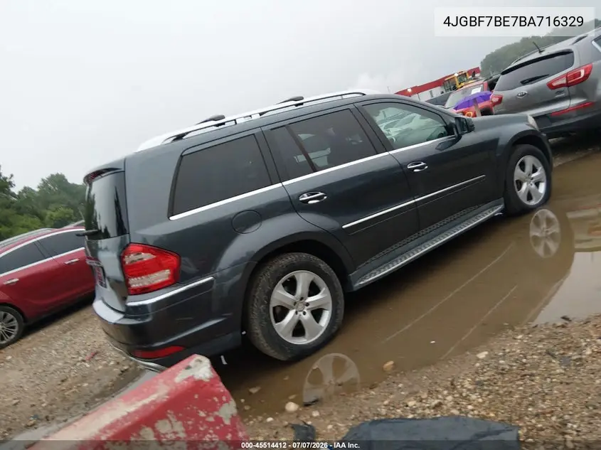 2011 Mercedes-Benz Gl 450 4Matic VIN: 4JGBF7BE7BA716329 Lot: 45514412