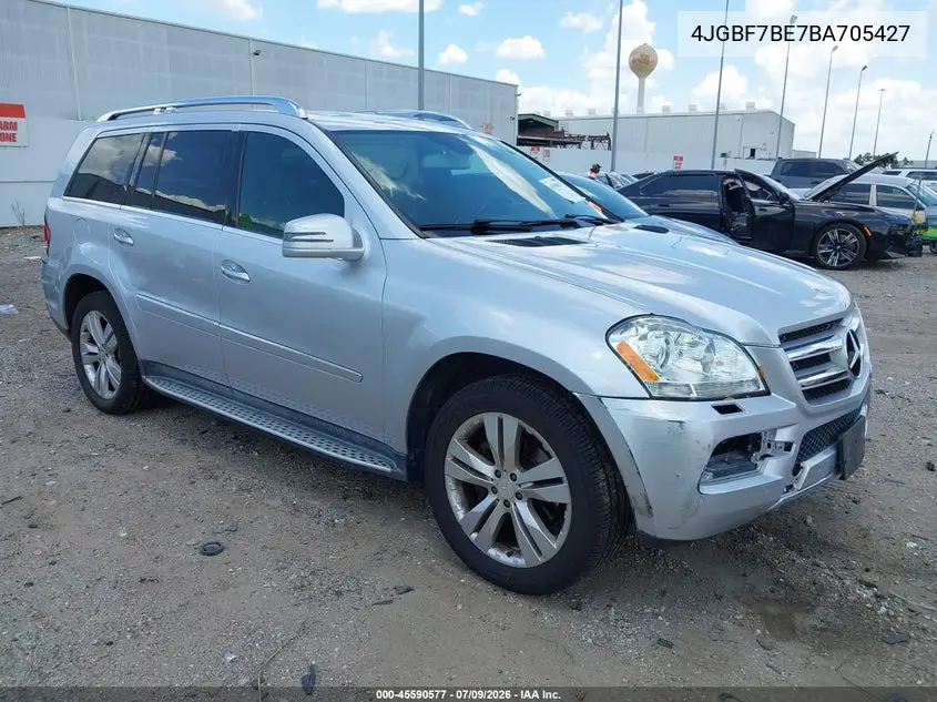 2011 Mercedes-Benz Gl 450 4Matic VIN: 4JGBF7BE7BA705427 Lot: 45590577