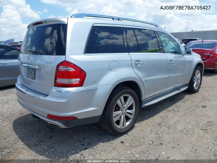 2011 Mercedes-Benz Gl 450 4Matic VIN: 4JGBF7BE7BA705427 Lot: 45590577
