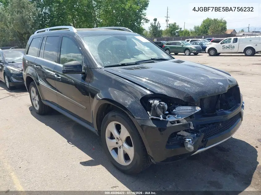 2011 Mercedes-Benz Gl 450 4Matic VIN: 4JGBF7BE5BA756232 Lot: 45596423
