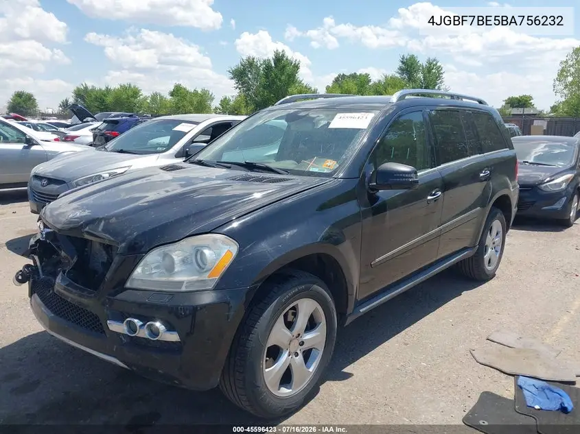 2011 Mercedes-Benz Gl 450 4Matic VIN: 4JGBF7BE5BA756232 Lot: 45596423