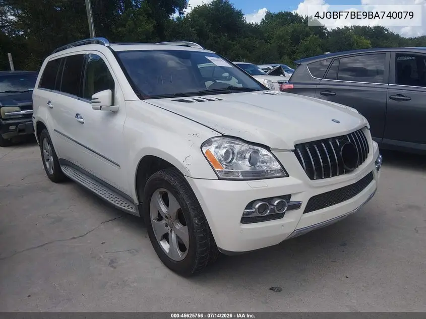 2011 Mercedes-Benz Gl 450 4Matic VIN: 4JGBF7BE9BA740079 Lot: 45625756