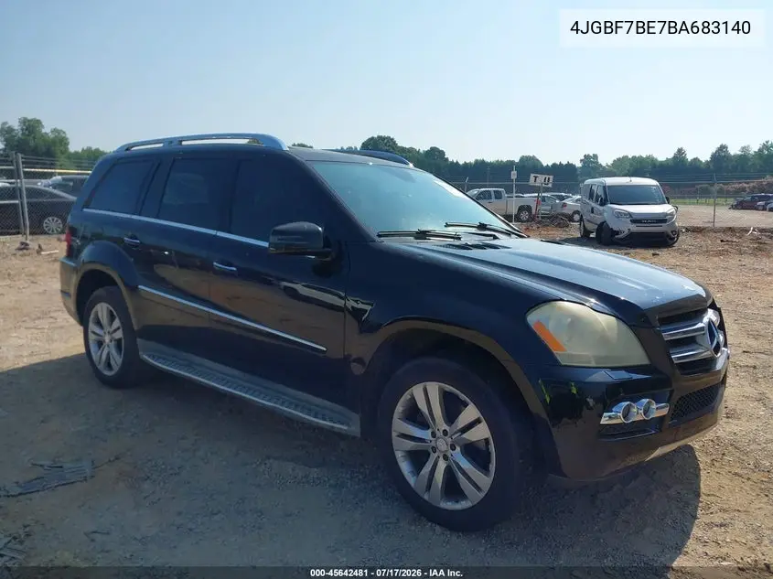 2011 Mercedes-Benz Gl 450 4Matic VIN: 4JGBF7BE7BA683140 Lot: 45642481
