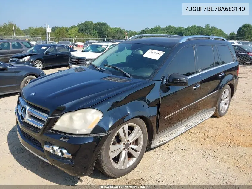 2011 Mercedes-Benz Gl 450 4Matic VIN: 4JGBF7BE7BA683140 Lot: 45642481