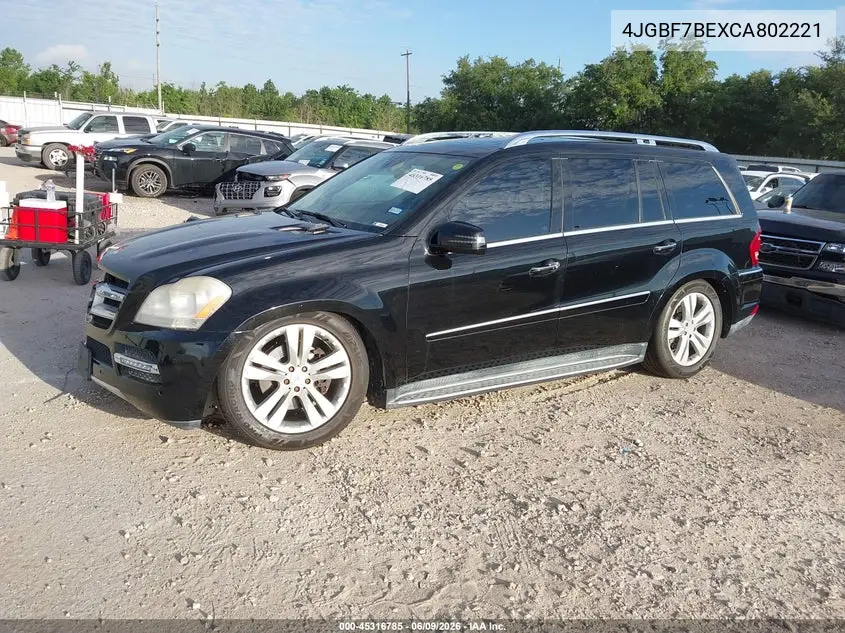 2012 Mercedes-Benz Gl 450 4Matic VIN: 4JGBF7BEXCA802221 Lot: 45316785
