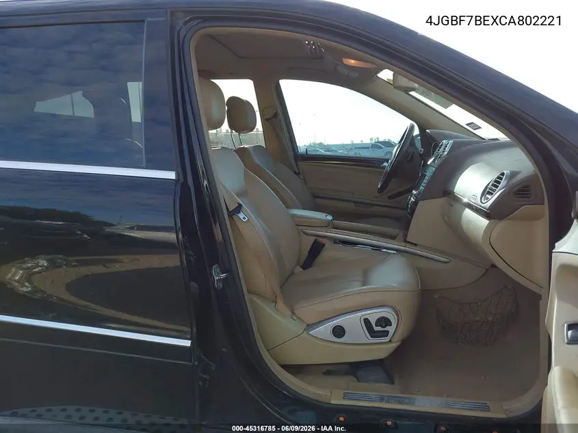 2012 Mercedes-Benz Gl 450 4Matic VIN: 4JGBF7BEXCA802221 Lot: 45316785