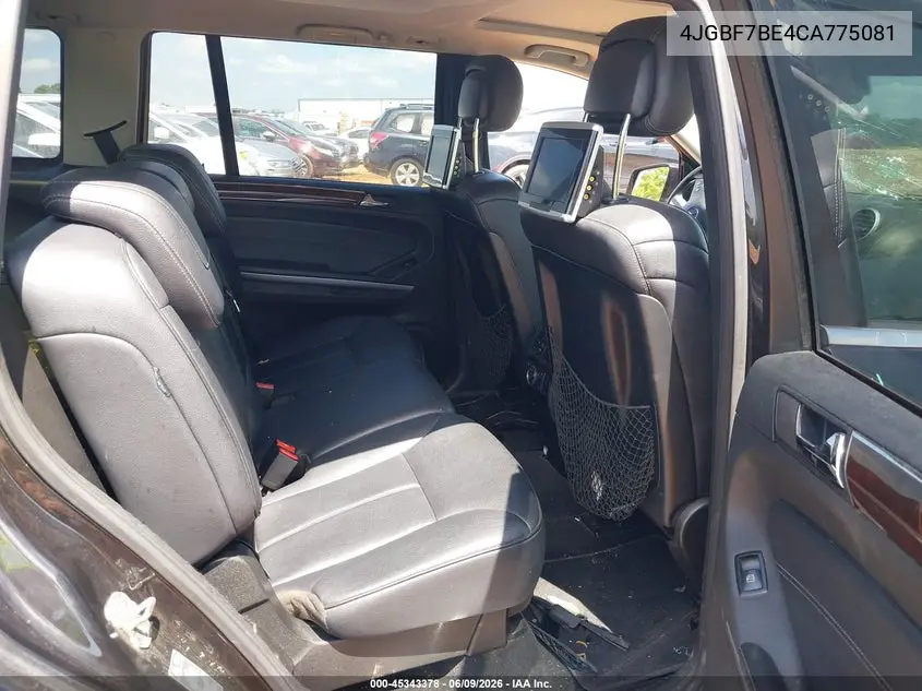 2012 Mercedes-Benz Gl 450 4Matic VIN: 4JGBF7BE4CA775081 Lot: 45343378