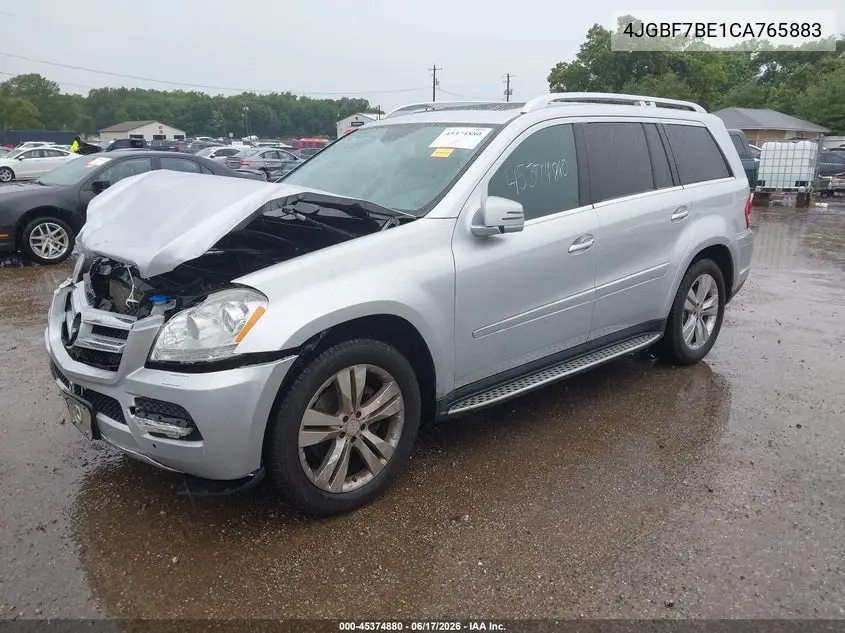 2012 Mercedes-Benz Gl 450 4Matic VIN: 4JGBF7BE1CA765883 Lot: 45374880