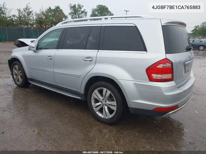2012 Mercedes-Benz Gl 450 4Matic VIN: 4JGBF7BE1CA765883 Lot: 45374880