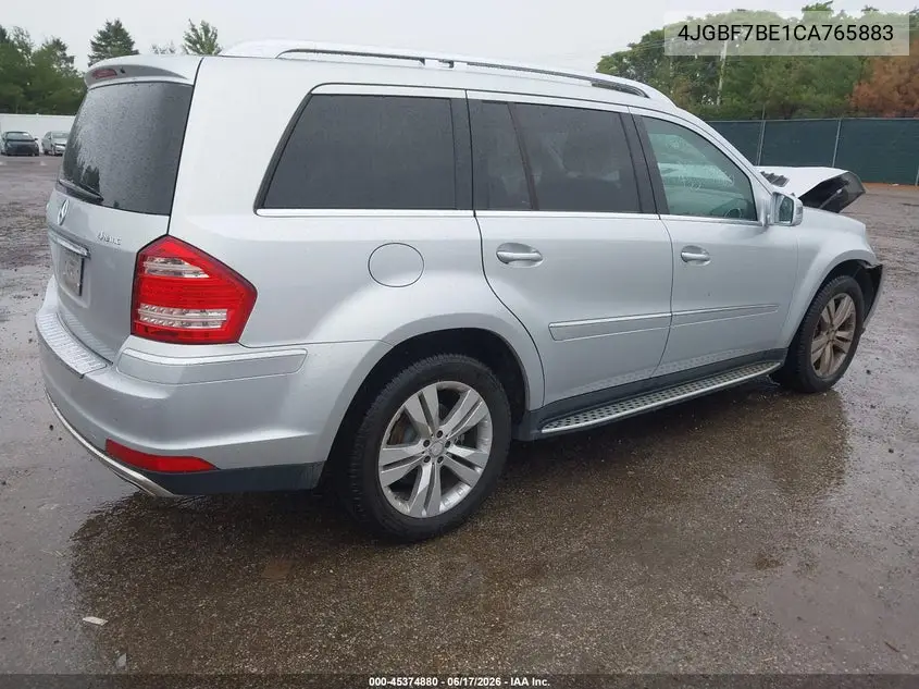 2012 Mercedes-Benz Gl 450 4Matic VIN: 4JGBF7BE1CA765883 Lot: 45374880